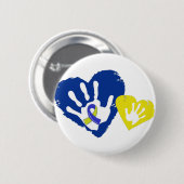 Down Syndrome Awareness Ronde Button 5,7 Cm (Voorkant /achterkant)