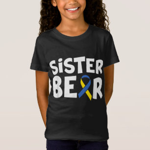 Down Syndrome Awareness Sister Beer Family Matchin T-shirt