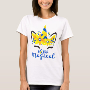 Down Syndrome Awareness Unicorn Girl Ma Extra Mag T-shirt