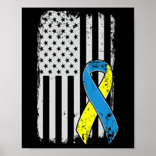 Down Syndrome Awareness - Verontruste Amerikaanse  Poster