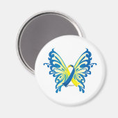 Down Syndrome Butterfly Magneet (Voorkant / Achterkant)