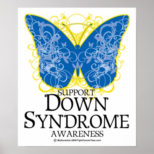 Down Syndrome Butterfly Poster (Voorkant)