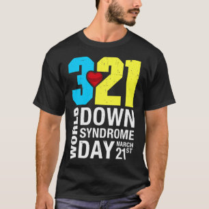 Down Syndrome Dag 21 maart voor mannen Vrouwen Kin T-shirt
