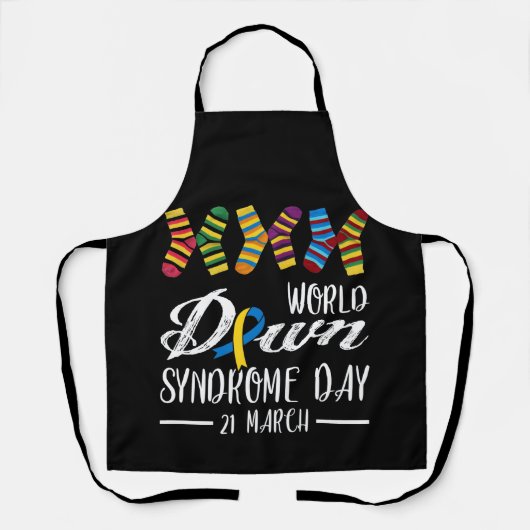 Down Syndrome Day Awareness Socks 21 maart Schort (Voorkant)