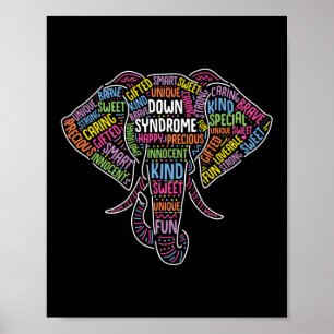 Down Syndrome Elephant Awareness Special Education Poster