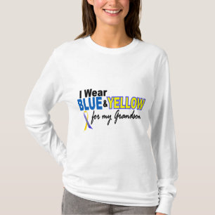 Down Syndrome Ik Draag blauw en geel voor mijn kle T-shirt