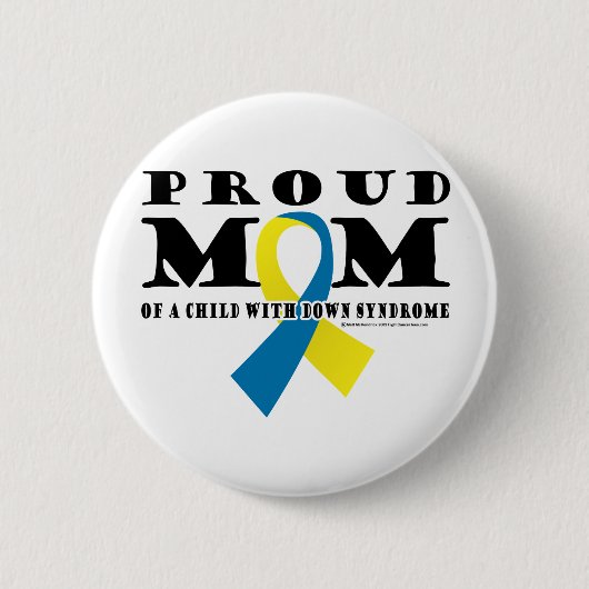 Down Syndrome Proud mama Ronde Button 5,7 Cm (Voorkant)