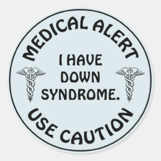 DOWN SYNDROME RONDE STICKER