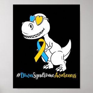 Down Syndrome T-rex Dinosaur Poster