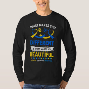 Down Syndroom Awareness Lint Down T21 Day Beauti T-shirt