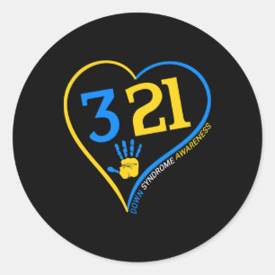 Down Syndroom Awareness - World Down Syndrome Day Ronde Sticker