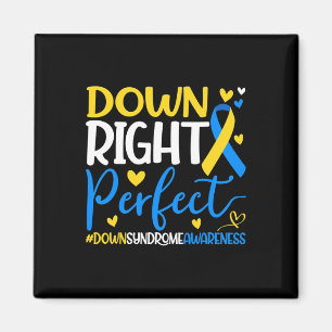 Down Syndroom Bewustzijn - Down Right Perfect Magneet