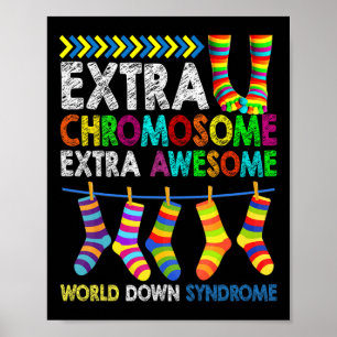 Down Syndroom Bewustzijn Extra Chromosoom Extra On Poster