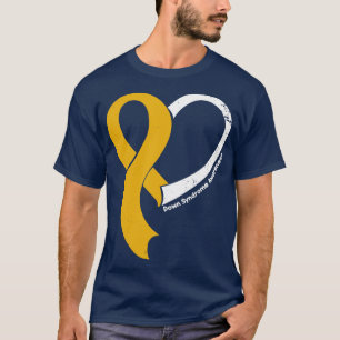 Down Syndroom Bewustzijn Mensen Liefde Hart Lint H T-shirt