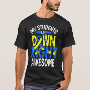 Down Syndroom Bewustzijn T21 Dag Vrouwen Leraar T T-shirt