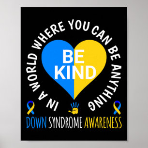 Down Syndroom Dag 2024 Wees Kind Down Syndroom Awa Poster