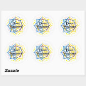 Down-syndroom Lotus Ronde Sticker (Vel)