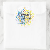 Down-syndroom Lotus Ronde Sticker (Tas)