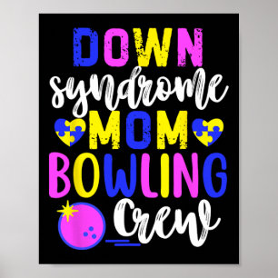 Down syndroom moeder bowling bemanning groep match poster