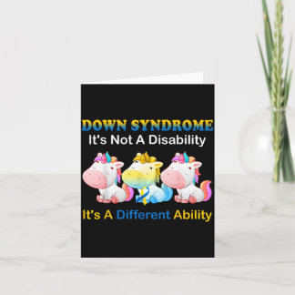 Down Syndroom Niet Een Handicap Een Andere Vaardig Kaart