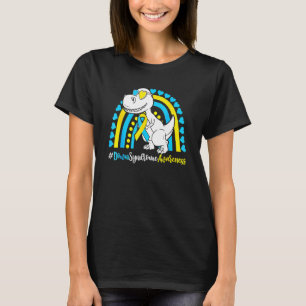 Down Syndroom T Rex Dinosaur Boys Kids Trisomy T2 T-shirt