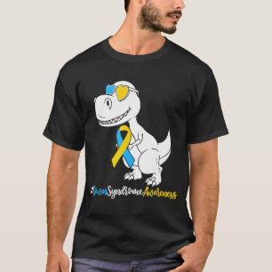 Down Syndroom T Rex Dinosaur Boys Kids Trisomy T2 T-shirt