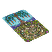 DOWN THE RABBIT HOLE, CARROT WILLOW TRELK FOLK ART MAGNEET (Rechterzijde)