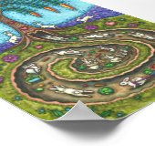 DOWN THE RABBIT HOLE, CARROT WILLOW TRELK FOLK ART POSTER (Hoek)