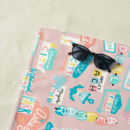 Down the Shore NJ Beach Thema Strandlaken