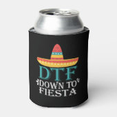 Down to Fiesta DTF - Funny Cinco de Mayo Blikjeskoeler (Blikje Voorkant)