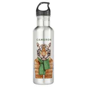 Down Vest Tiger   Jouw namen toevoegen Waterfles