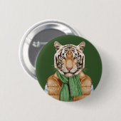 Down Vest Tiger Ronde Button 5,7 Cm (Voorkant /achterkant)