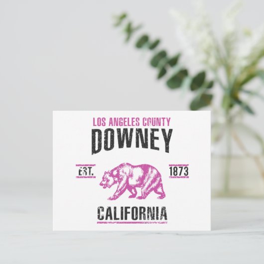 Downey Briefkaart (Staand voorkant)