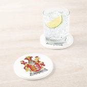 Downey Family Crest Zandsteen Onderzetter (Zijkant)