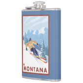 Downhhill Snow Skier - Montana Heupfles (Links)