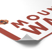 Downhhill Snow Skier - Mount Adams, Washington Poster (Hoek)