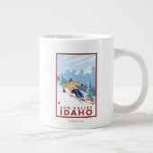 Downhhill Snow Skier - Sun Valley, Idaho Jumbo Mok (Rechts)
