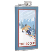 Downhhill Snow Skier - The Rockies Heupfles (Rechts)