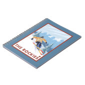 Downhhill Snow Skier - The Rockies Notitieboek (Linkerzijde)