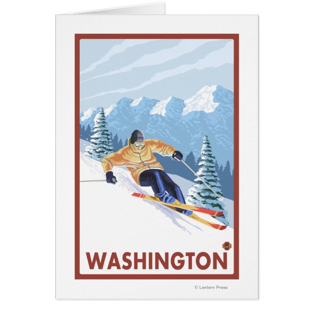 Downhhill Snow Skier - Washington (Voorkant)