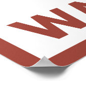 Downhhill Snow Skier - Washington Poster (Hoek)