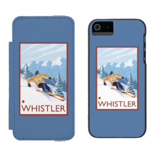 Downhhill Snow Skier - Whistler, BC Canada