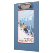 Downhhill Snow Skier - White Pass, Washington Klembord (Links)