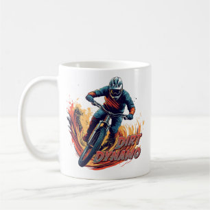Downhill Grafisch en Tekst Koffiemok