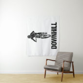 Downhill Mountain Biker Wandkleed (In situ)