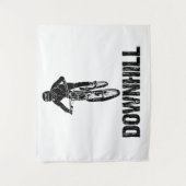 Downhill Mountain Biker Wandkleed (Voorkant)