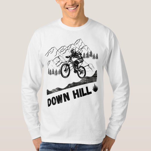Downhill Mountain Biking T-shirt (Voorkant)