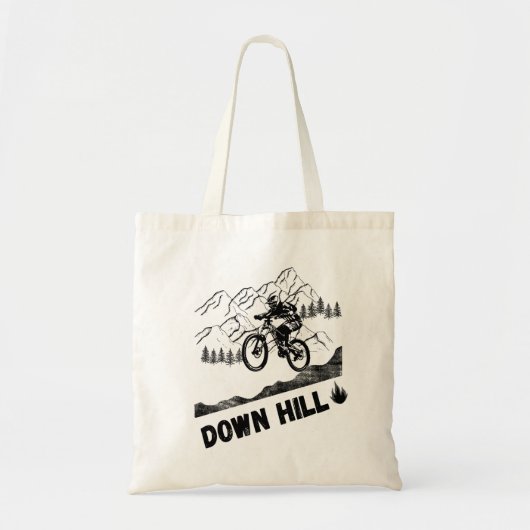 Downhill Mountain Biking Tote Bag (Voorkant)