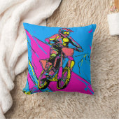 Downhill Mountain Run - Motocross Rider Kussen (Deken)