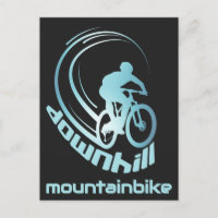 Downhill Mountainbike MTB Mountain bike Carte post